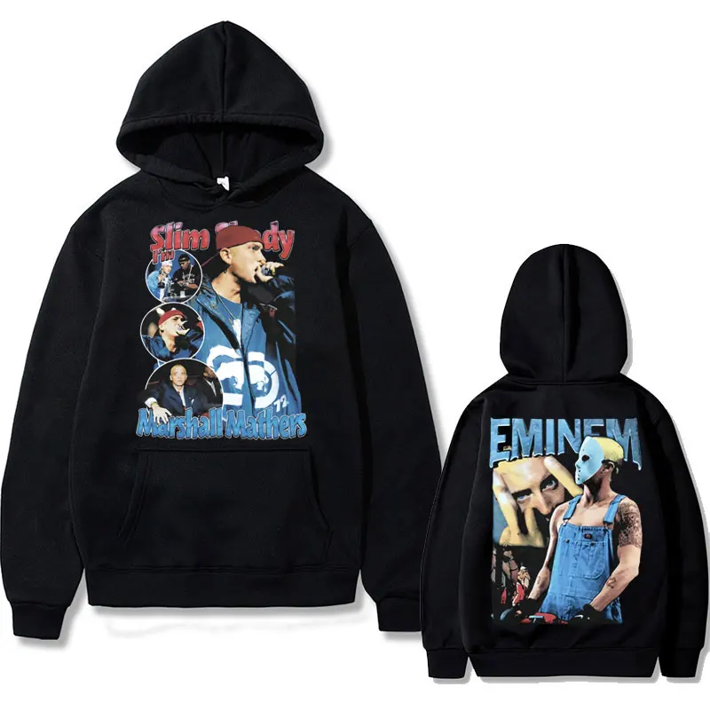 

Rap Slim Shady I'm Marshall Mathers Eminem Anger Management Tour Graphic Hoodie Men Hip Hop Pullover Men's Oversized Sweatshirts