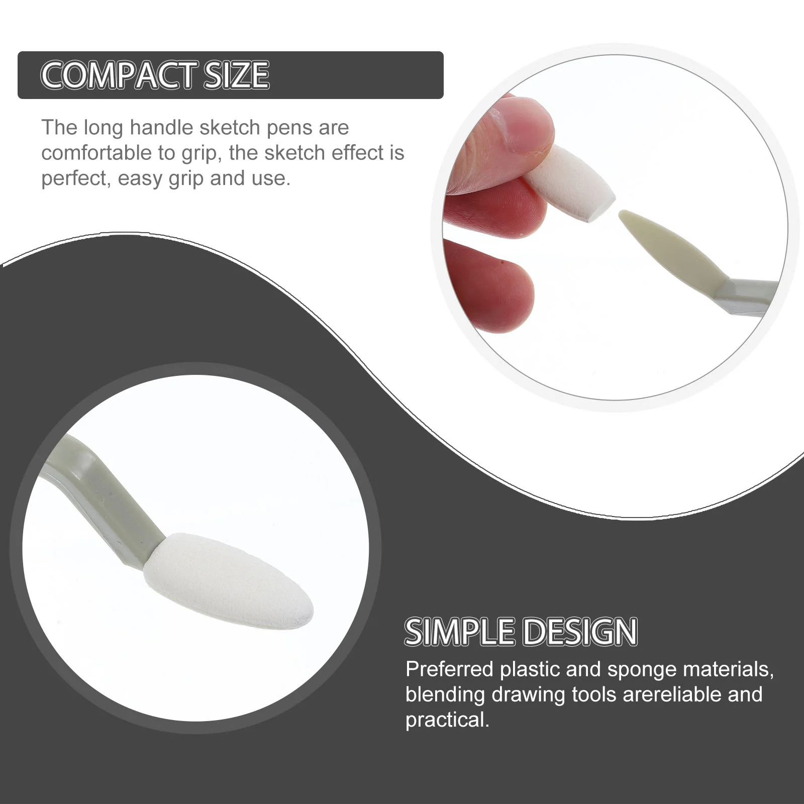 Ручка наждачная бумага триммер губки инструмент для рисования угля точилка