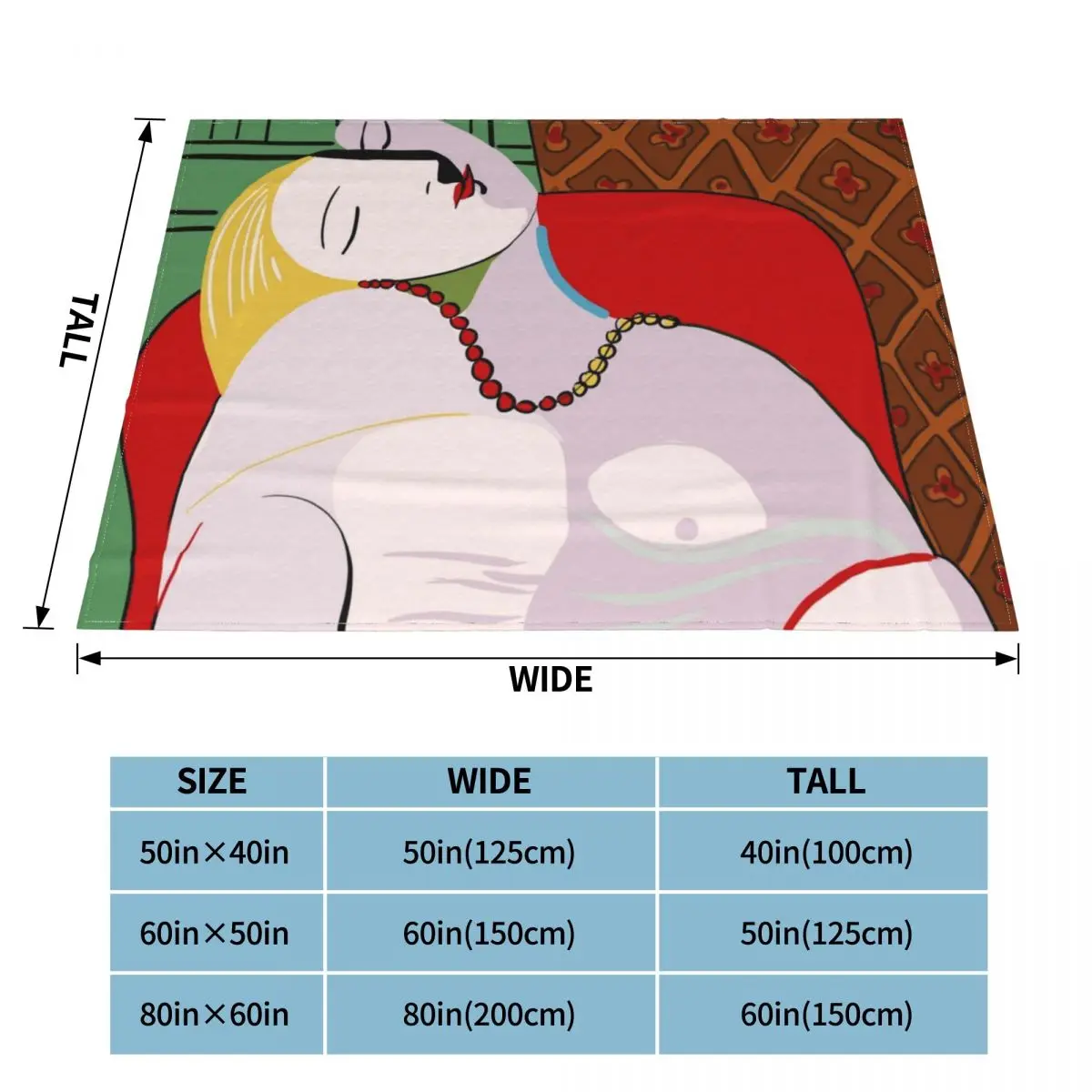 Мягкое Флисовое одеяло Пикассо весна-осень теплое Фланелевое покрывало для