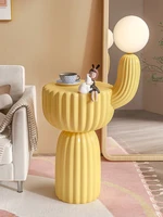 several ornaments beside the creative cactus floor lamp resin plant decorations in living room and bedroom home accessories