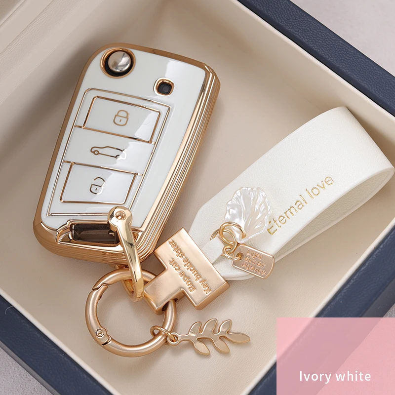 

Новый модный чехол для автомобильного ключа из ТПУ, брелок для VW Volkswagen Polo Tiguan Passat Golf MK Jetta Skoda Kodiaq Superb Octavia Seat