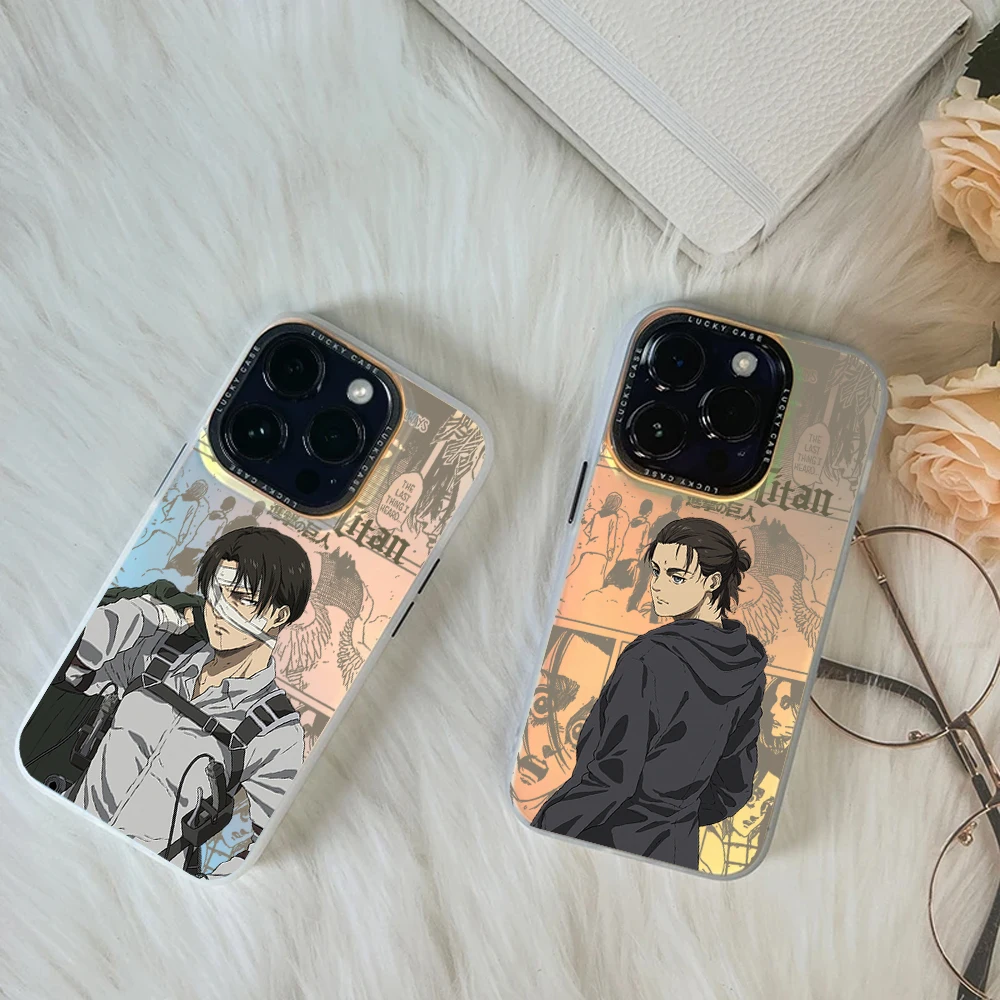 Чехол A-Attack On Anime T-Titan для Huawei MATE 60 70 PRO NOVA PURA ULTRA Honor 90 80 SE GT 200 IMD Chameleon Laser Phone Case