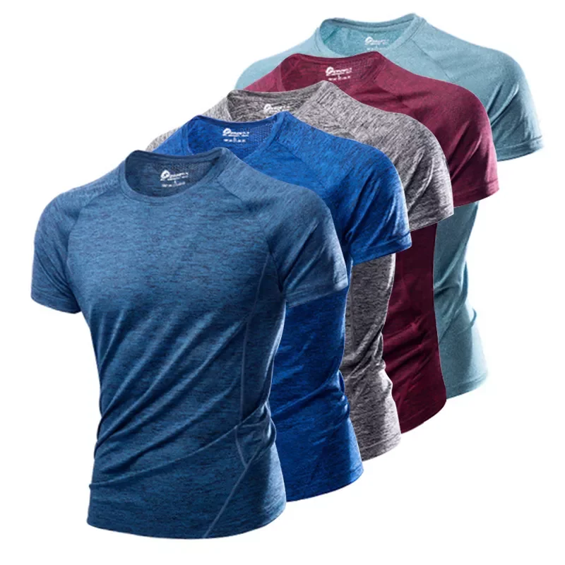 

NEW IN Summer Quick-drying Tshirts men's Loose Sports Tshirt for men Bottoming Shirts Short-sleeved ice silk mesh T-shirts M