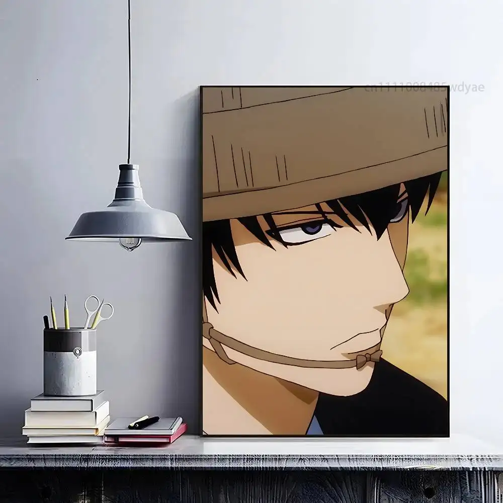 Фото Постер с изображением аниме-персонажа G-Gintama Hijikata Toshiro, HD-качество, для домашнего декора, настенный, водонепроницаемый, для дома, гостиной, бара, эстетичный декор, универсальный. №3