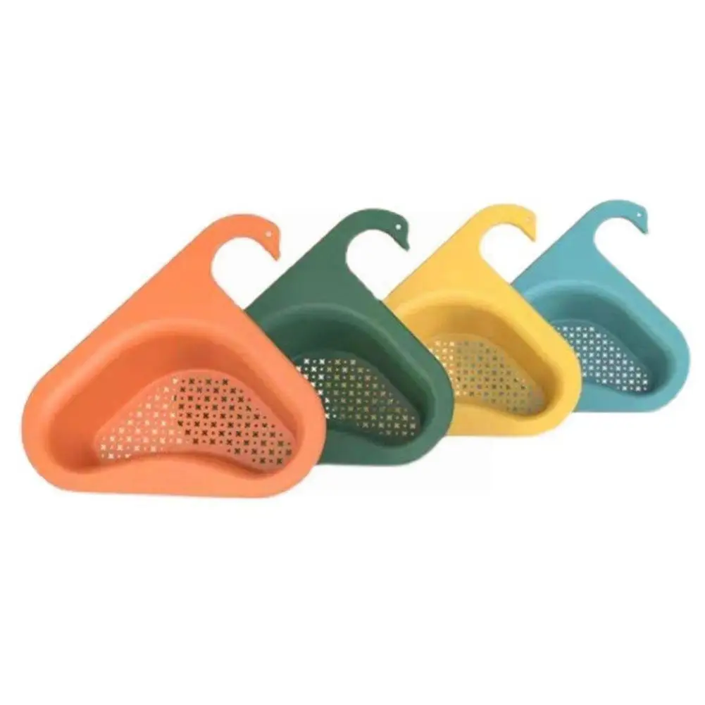 

Multi-Functional Hanging Filtering Draining Rack Safe Kitchen Wet Creative Dry Accessories Swan Durable Separate Design Was O6F0