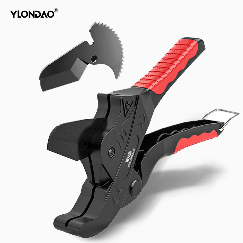 

Резак YLINDAO для ПВХ до 42 мм, резак для труб с храповым механизмом, резак для шлангов со сменным лезвием, резак для пластиковых труб для сантехн...