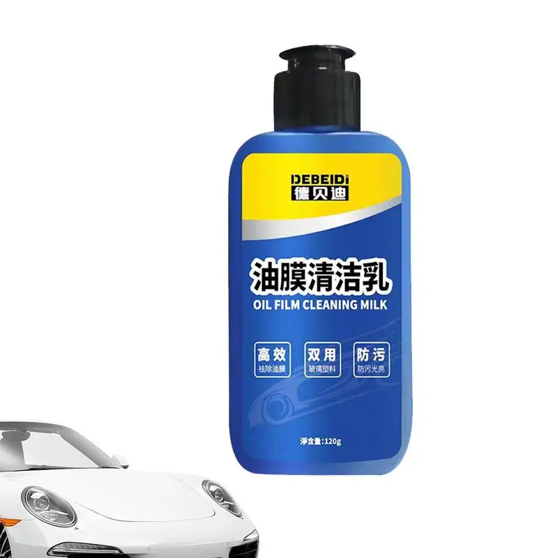 Car Glass Oil Film Cleaner Water Spot Cleaning Car Glass Cleaner Water Spot Remover 120g Oil Film Cleaner For Glass Surfaces