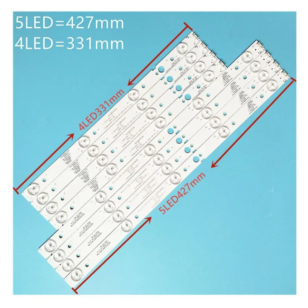 Led Backlight para Sw43d09l-zc22ag02 09r 43e388a g Th43fx680c 580c 303sw430039 38 Mais 4-leds 43ug620v 43uj620v Pcs x