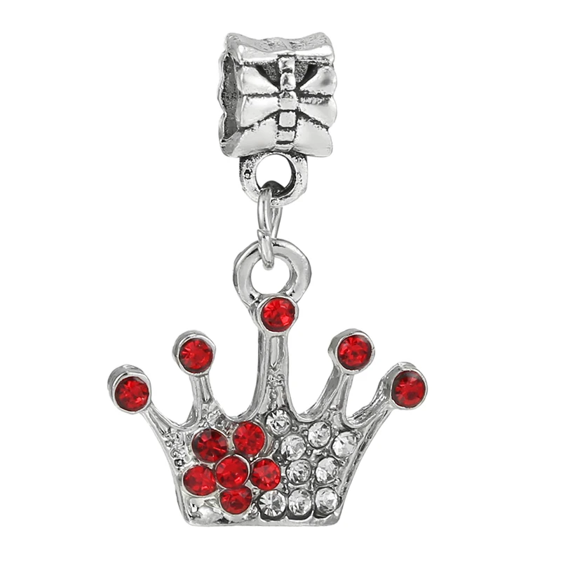 2Pcs/Lot Valentine's Day Red Charm Beads DIY Exquisite Women's Bracelet Loose Bead String Decoration