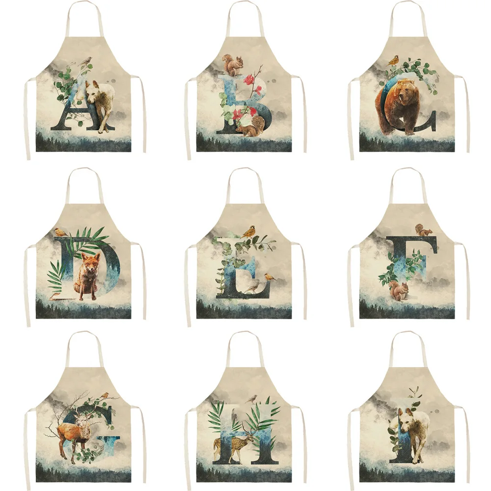 

1 шт., Женский фартук из хлопка и льна