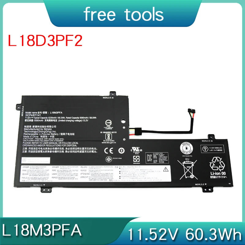 Новый аккумулятор для ноутбука L18M3PFA L18D3PF2 Lenovo Yoga C740-15IML 81TD 5B10W67402 5B10T83740 5B10T83739 5B10W67258