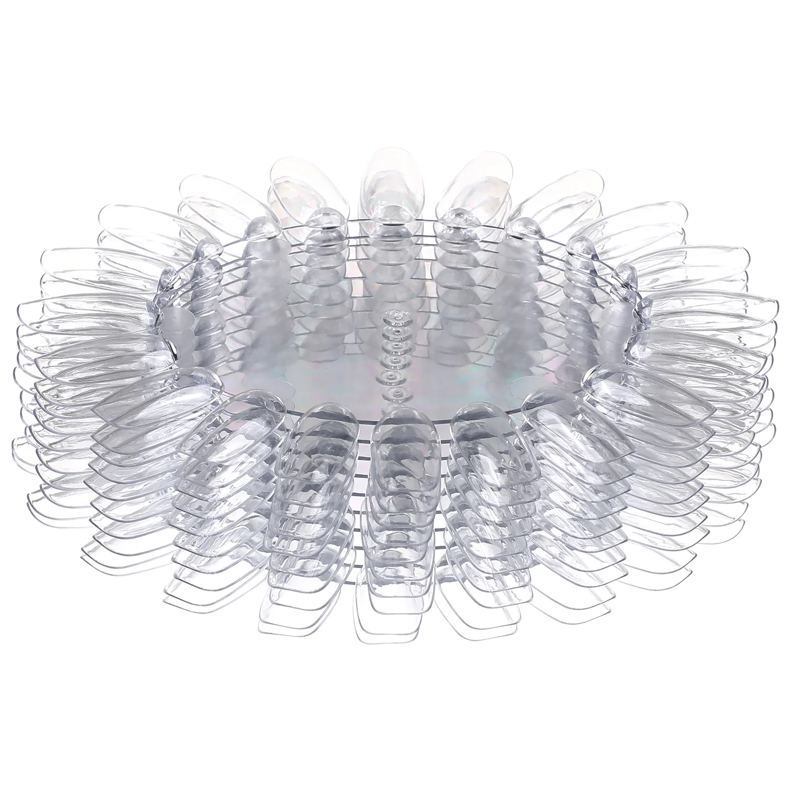 

Nail Display Color Tips Wheel Rings Board Holder Rack Stand Clear Roundacrylic