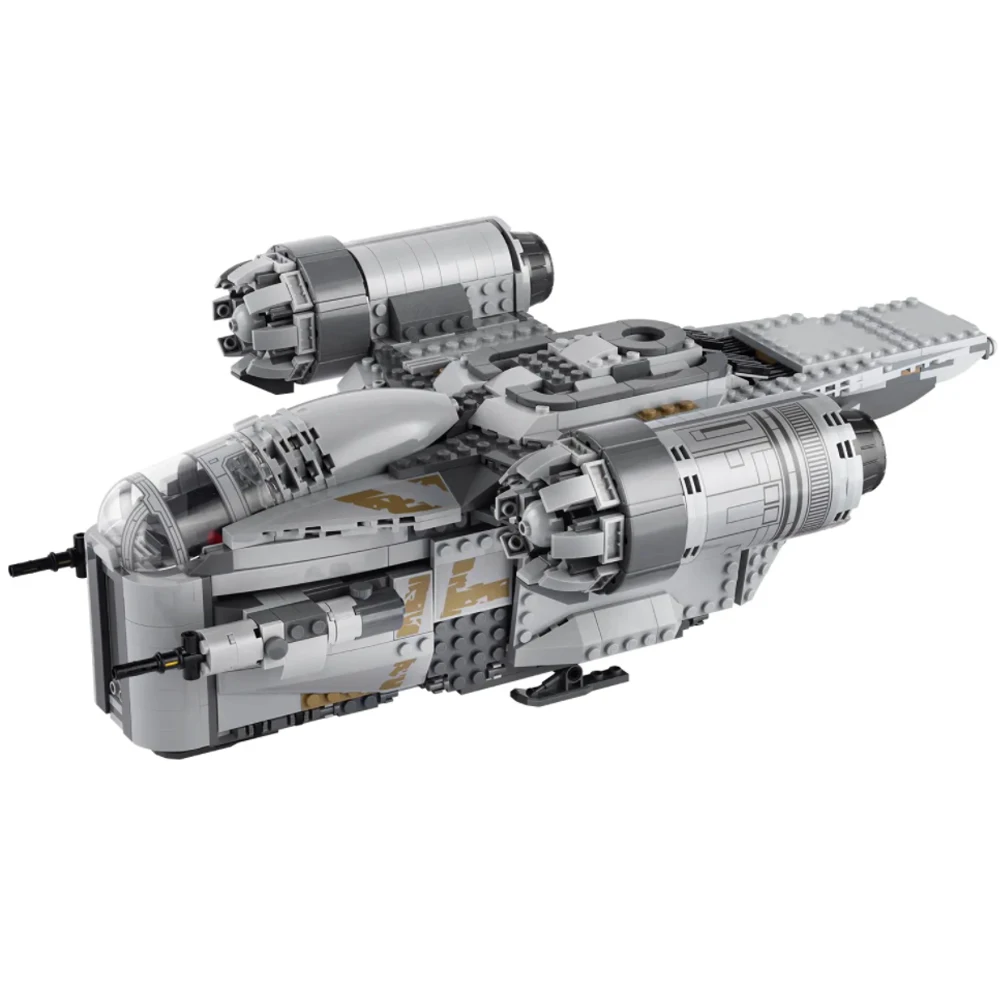 

The Razor Crest Starship Mandalorian Greef Karga Scout Trooper IG-11 Figures MOC Building Blocks Classic Movie Model Bricks Toys