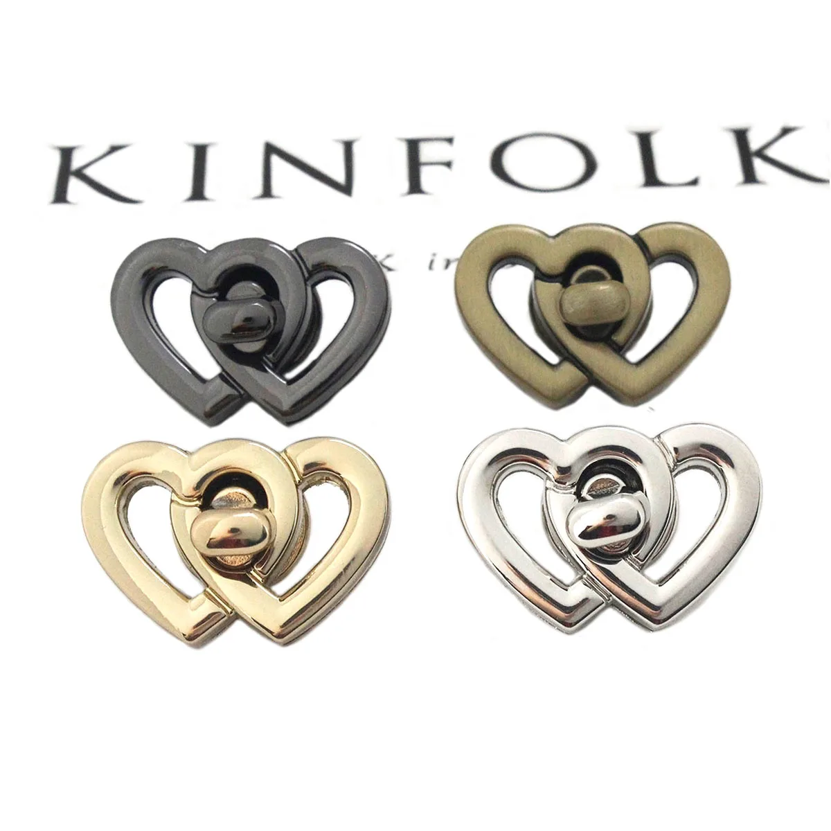 

1pcs Metal Heart Shape Turn Lock Clasps Closure buckle Leather Craft Women Bag Purse Handbag Shoulder Closure DIY Accessories