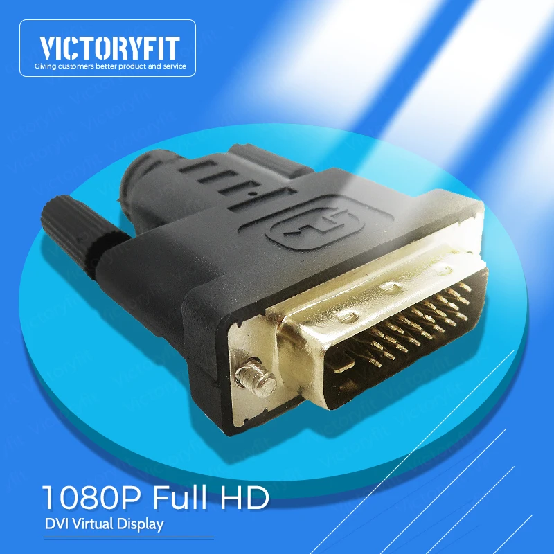

DVI Graphics Video Card Dummy Plug for Desktop Computer Host, Mining Accessories, Virtual Display Adapter, Easy to Install & Use