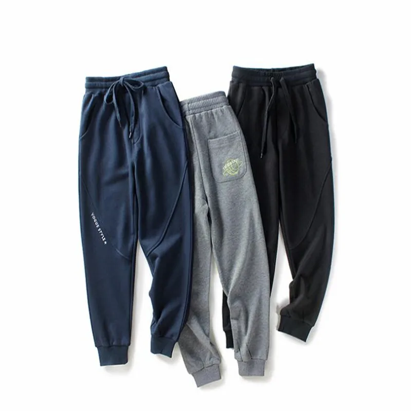 

Спортивные штаны для девочек, уличные спортивные штаны для детей, свободные штаны для бега, детские брюки со средней талией, спортивные кост...