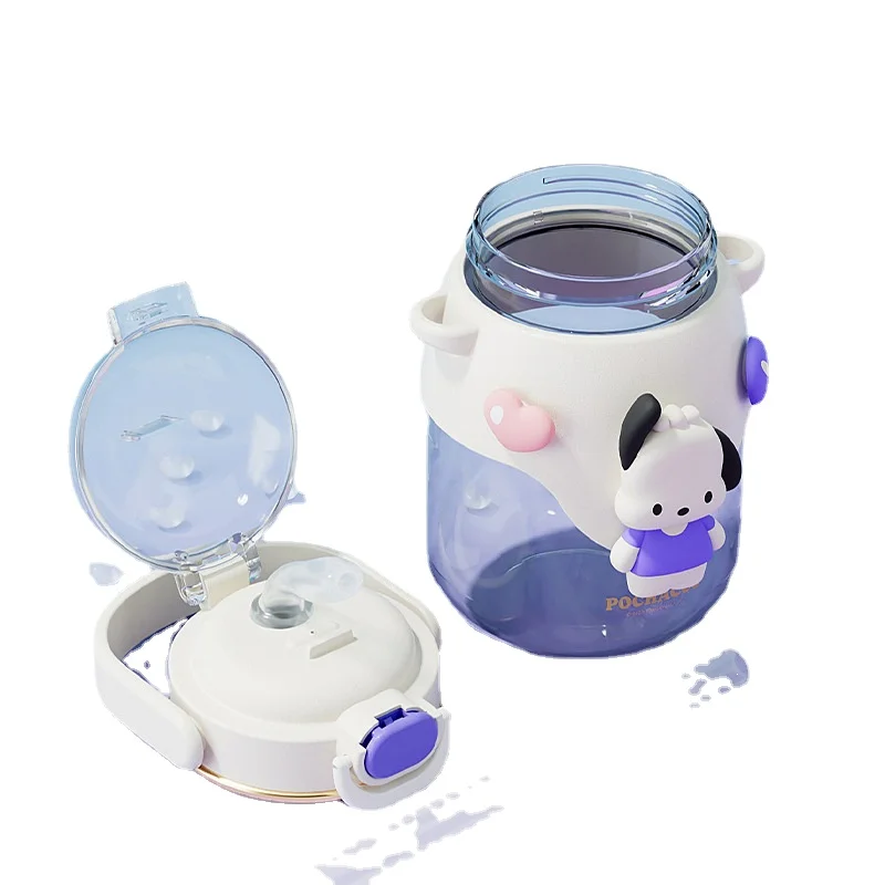 

Sanrio Cinnamoroll Kuromi космическая чашка пластиковая бутылка для воды Новинка летняя милая девушка сердце 820 мл с элегантным портативным подарком для студентов