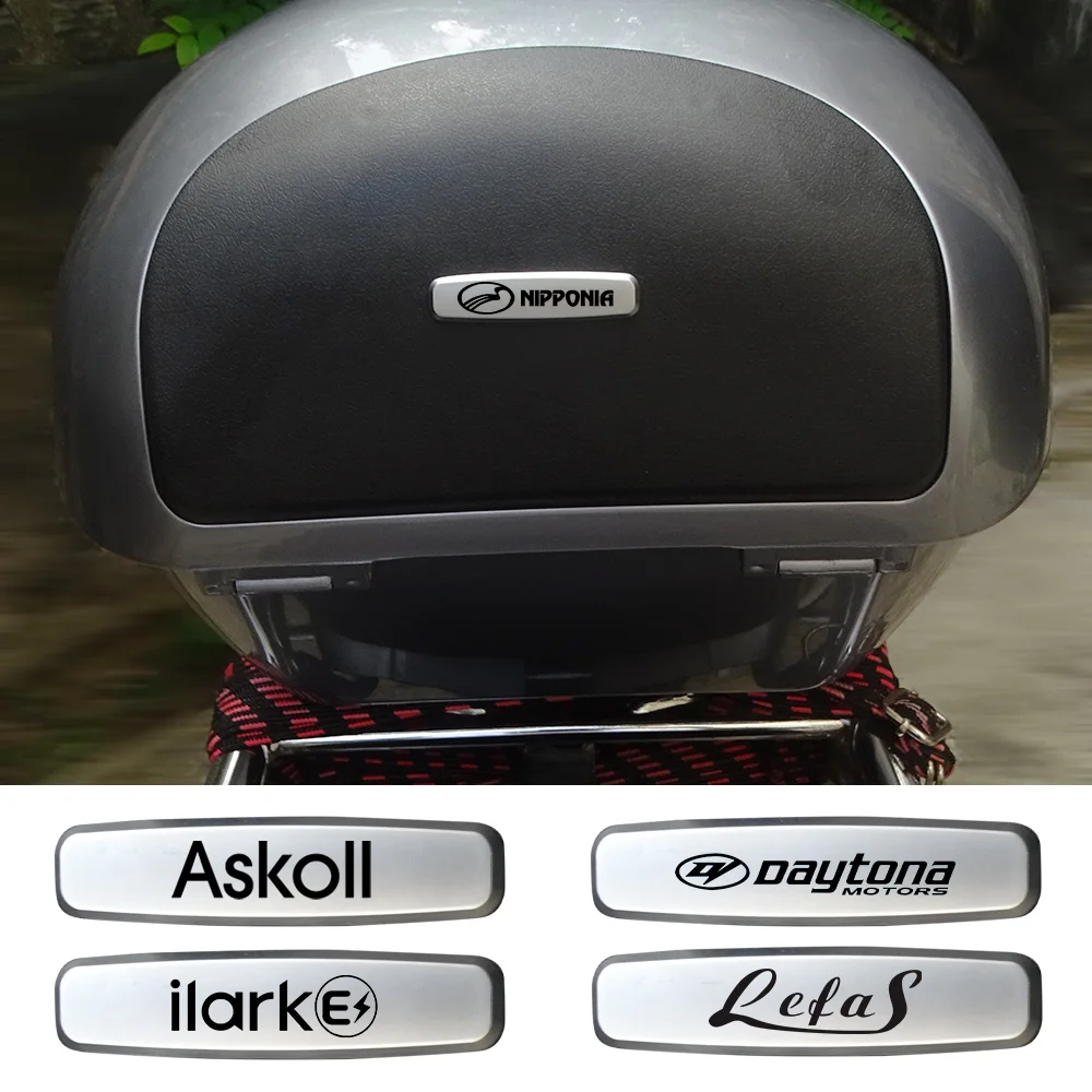 Металлическая Эмблема для мотоцикла, скутера, водонепроницаемые 3D наклейки, значок, автомобильная наклейка для Askoll Daytona ilark Lefas 370 Nipponia pаннония
