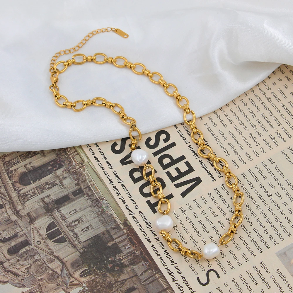 

Женское винтажное ожерелье с пресноводным жемчугом