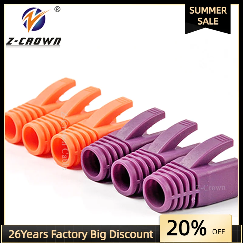 

Cat7 RJ45 Boot cap Patch Cable networking boot cover cap rubber boot colorful