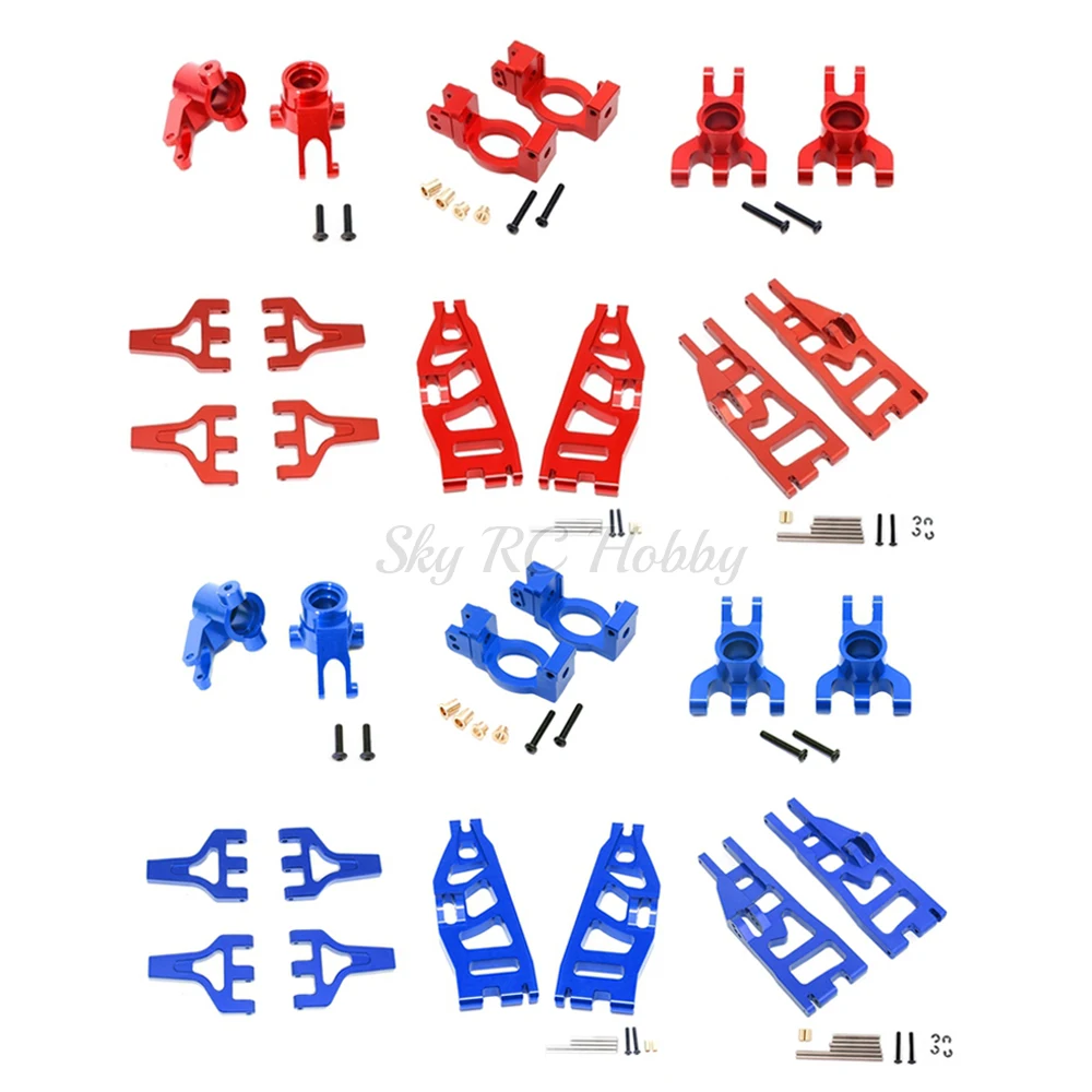 Metal Upgrade Parts Steering cup C seat Rear axle seat front and rear swing arms For REDCAT 1/6 Redcat Racing Shredder RC Car