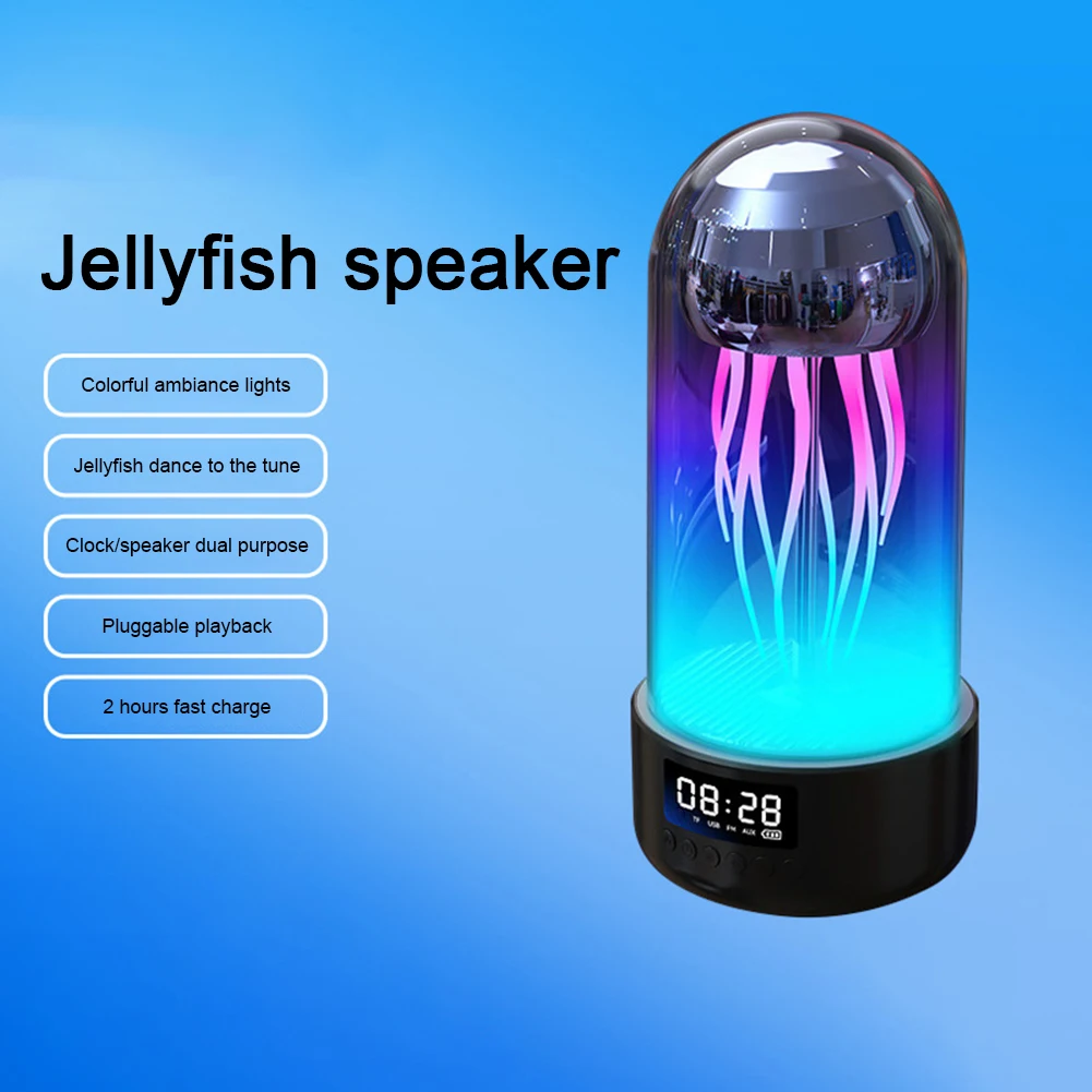 Bluetooth-совместимый механический динамик-медуза с цветной подсветкой умный
