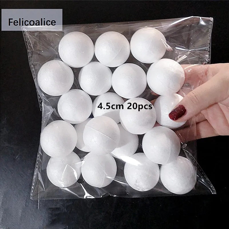 

Декоративные шары Felicoalice из пенополистирола 1-4 см