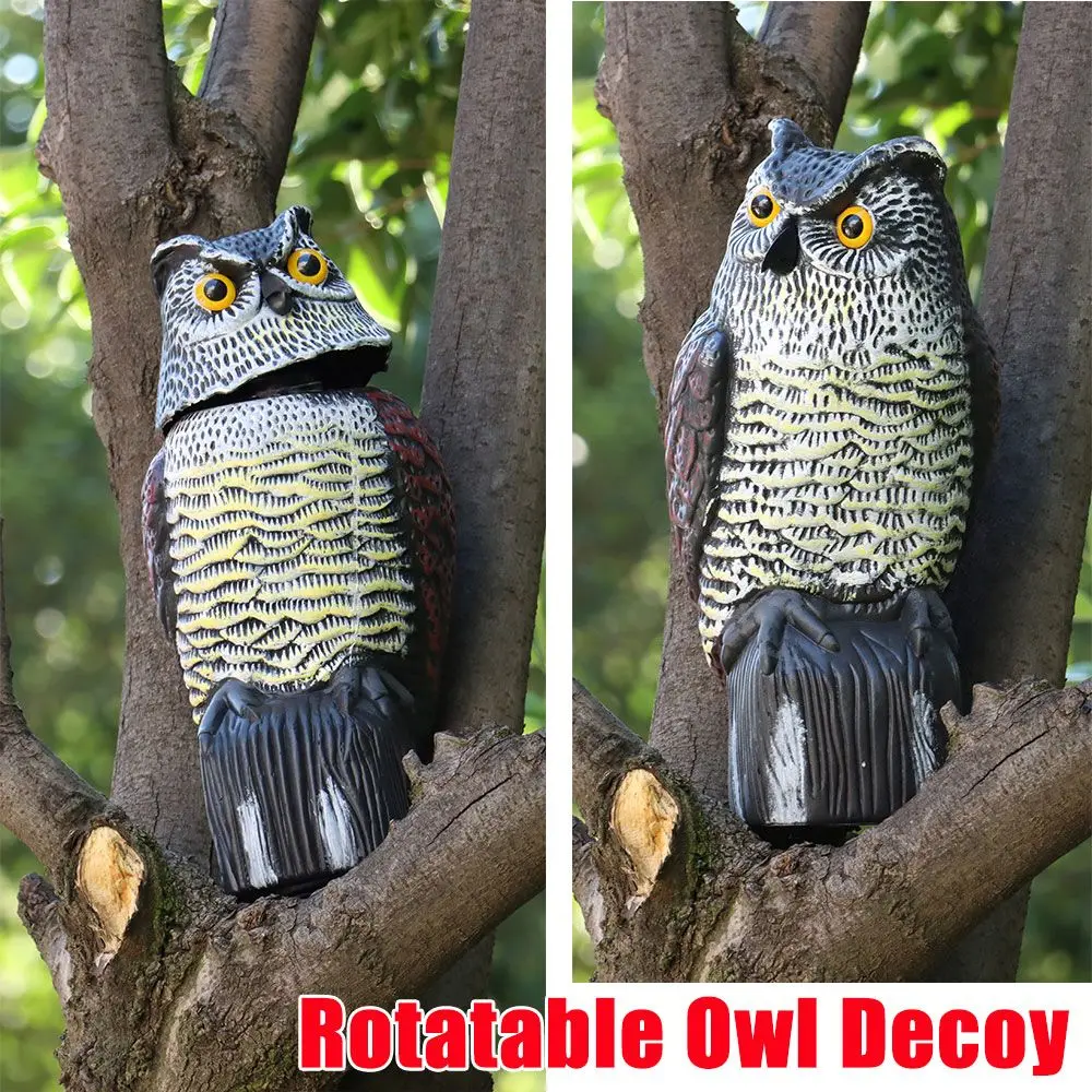 

for Outdoor Patio Large Size Garden Decoration Scare Birds Away Pest Control Birds Repellent Bird Deterrent Owl Decoy