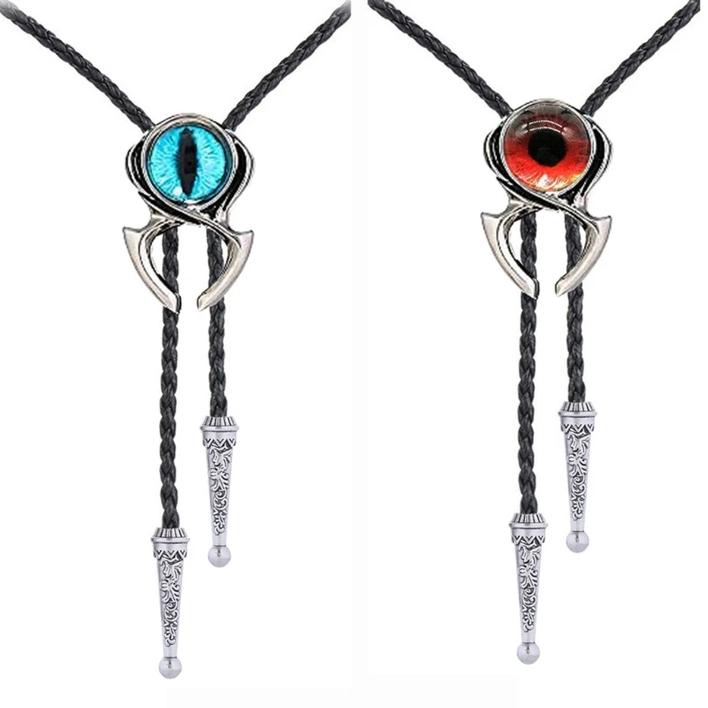 

Vintage Bolo Tie Men Jewelry Devils Eye Cowboy Necktie Women Costume Accessories
