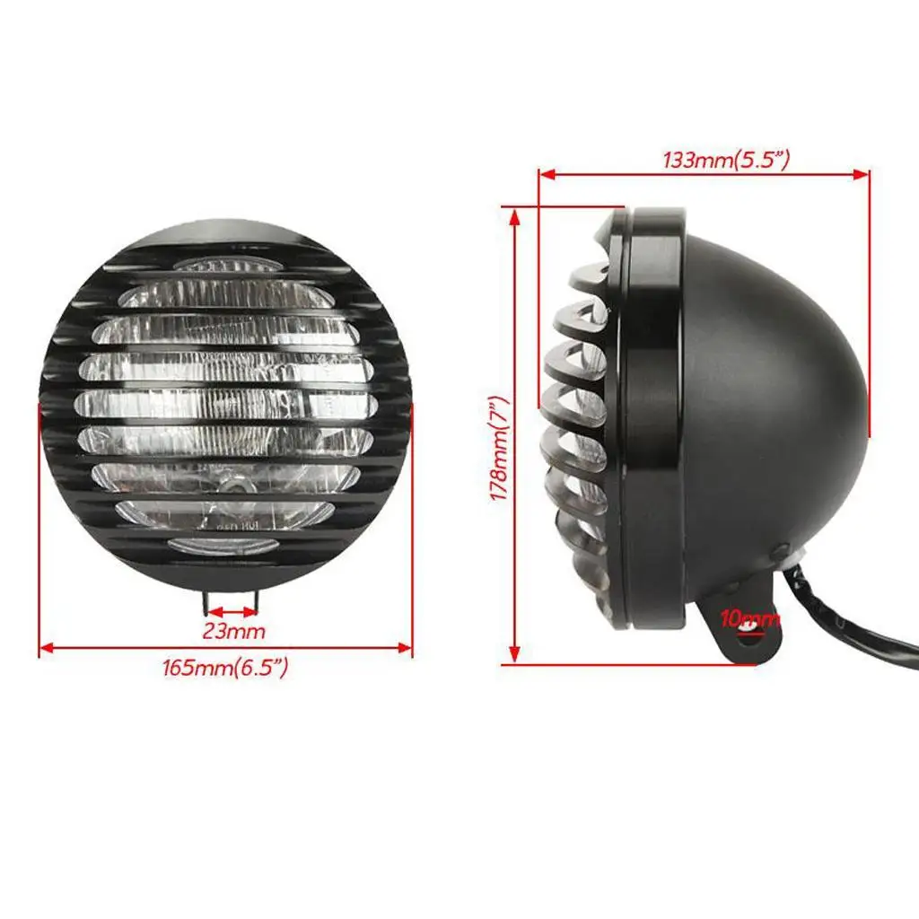 

1" Motorcycle Bike Bullet Halogen Headlight Light Lamp for Chopper