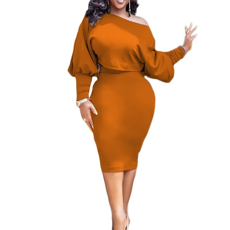 

African Ankara Bodycon Dress Sexy Party African Dresses for Women Clothing Vintage Elegant Puff Sleeve Dress African Clothes