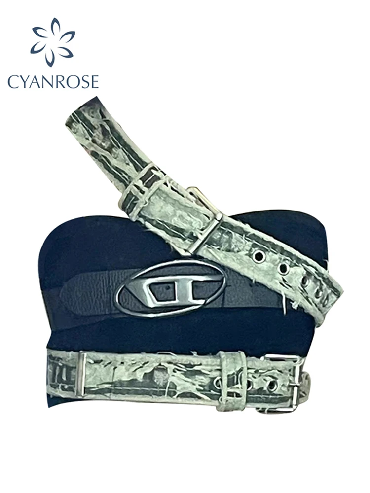 

Кроп-Топ женский без бретелек, бесшовная уличная одежда в стиле панк, повседневная Готическая пикантная майка без рукавов, черный топ, Y2k, на лето