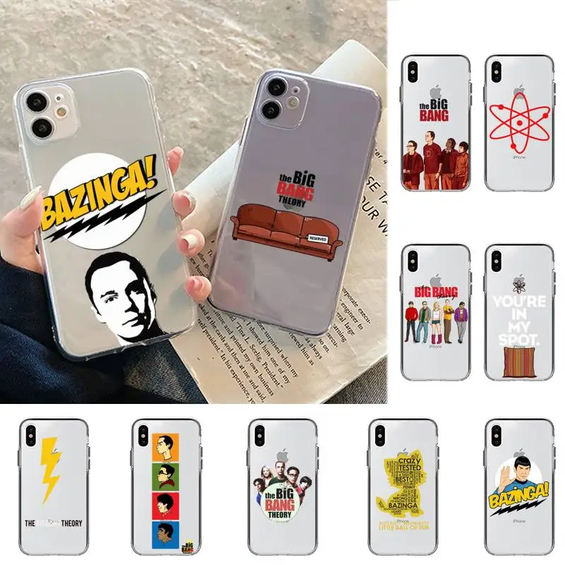 

LVTLV The Big Bang Theory Phone Case for iPhone 11 12 13 mini pro XS MAX 8 7 6 6S Plus X 5S SE 2020 XR case