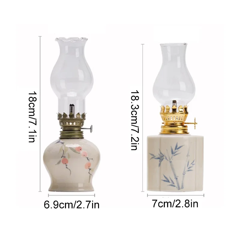 Керосиновые фонарики в китайском стиле ретро ручная роспись керамическая