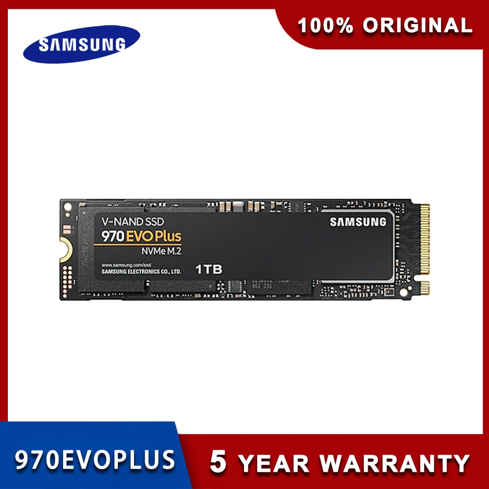 SAMSUNG SSD M.2 970 EVO Plus 1 ТБ 500 Гб 250 HD NVMe жесткий диск HDD M2 2280 Внутренний твердотельный