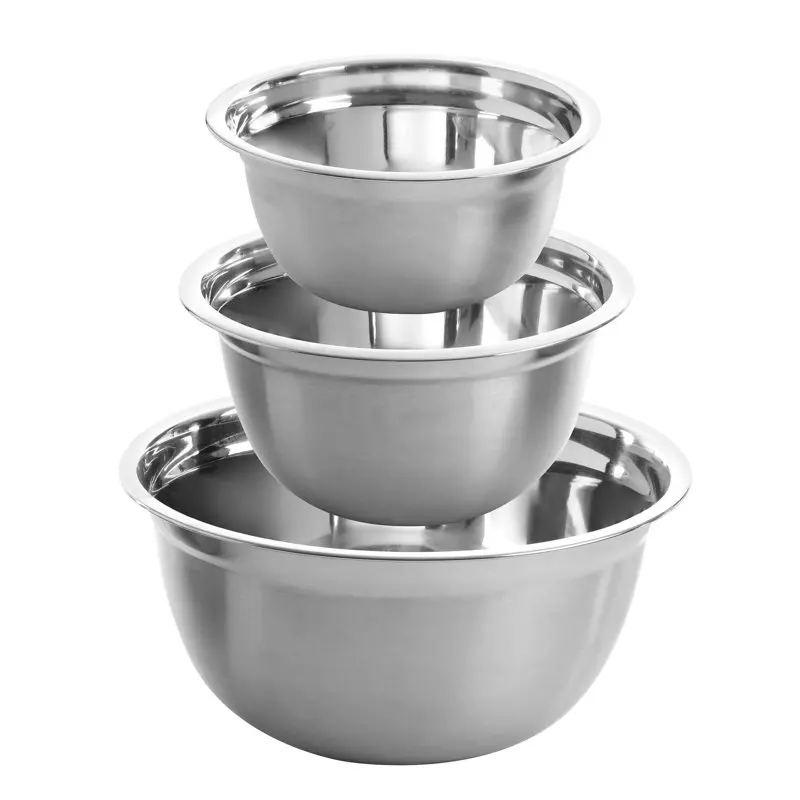 

Rosamond 3 Piece Stainless Steel Mixing Bowl Set in Silver