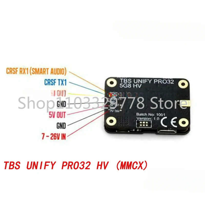 UNIFY PRO32 HV (MMCX) 1W + Трансмиссия видео 5G8 с разъемом MMCX для дрона RC модель бесплатная