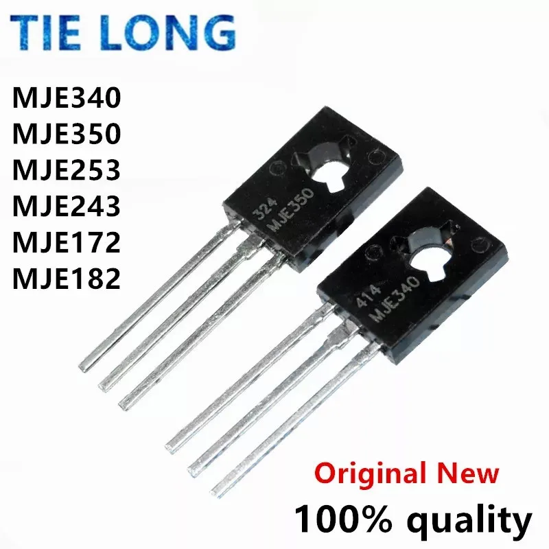 10 шт. MJE340 MJE350 TO-126 KSE340 KSE350 MJE253 MJE243 MJE172 MJE182 новая Оригинальная трубка усилителя |