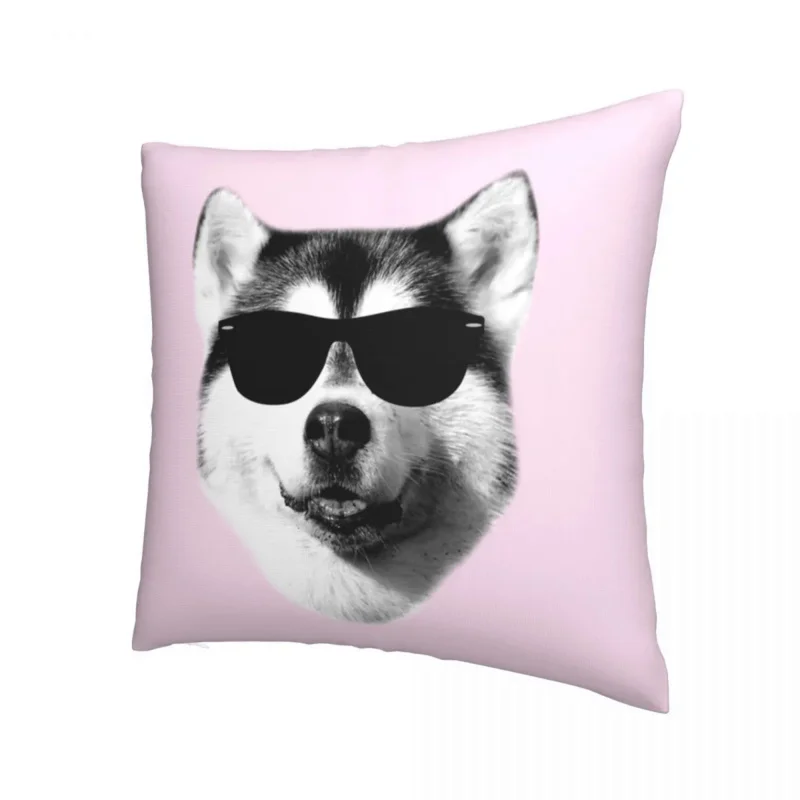 

Cool Siberian Husky Pillowcase Soft Polyester Cushion Cover Decoration Lovely Dog Funny Pillow Case Cover Home Square 40*40cm