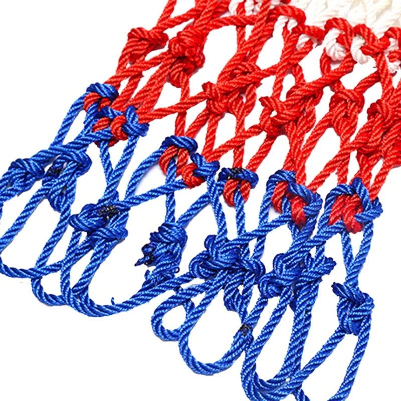 Баскетбольная сетка для любой погоды красная + белая синяя Трехцветная