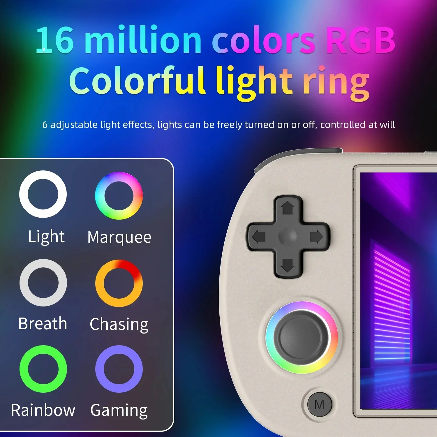 Фото ANBERNIC RG40XX H 4-дюймовый экран IPS ручная подсветка RGB система Linux 5GWiFi поддерживает PSPGame праздничный подарок №5