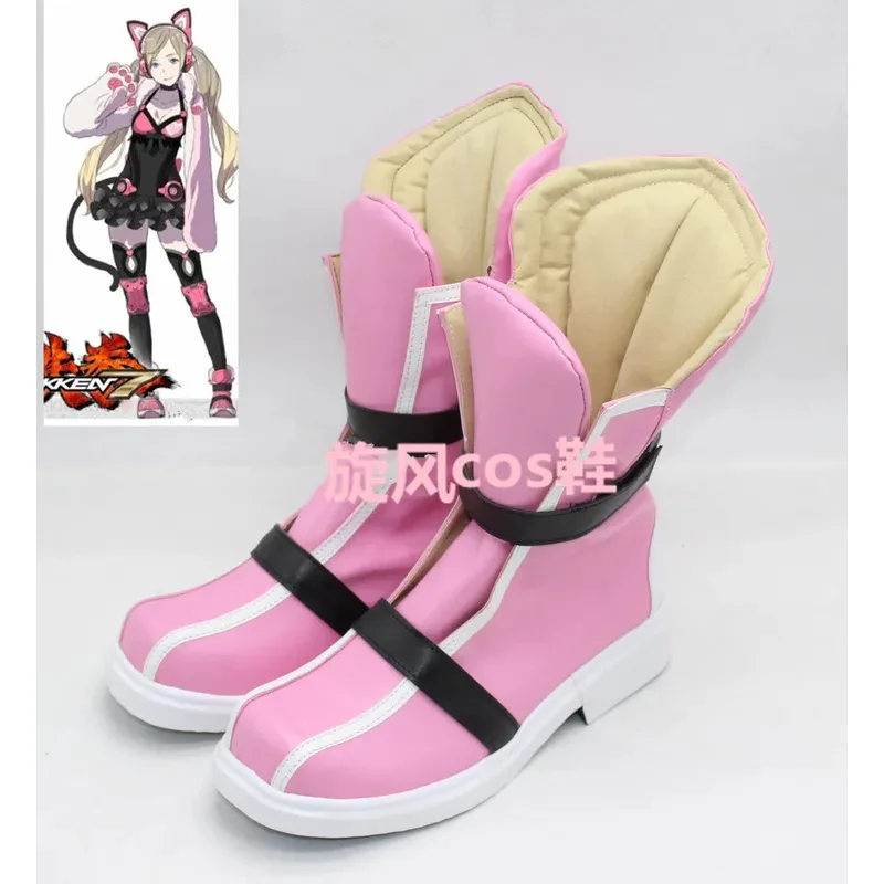 TEK KEN 7, костюм Lucky Chloe, обувь для косплея, ботинки ручной работы из искусственной кожи (art.: 3920d3559b60e) - 3920d3559b60e