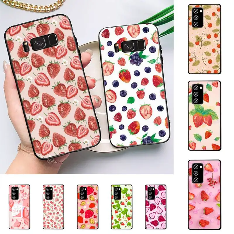 

RuiCaiCa strawberry summer Phone Case For Samsung Galaxy Note 10Pro Note 20ultra cover for note20 note 10lite M30S Back Coque