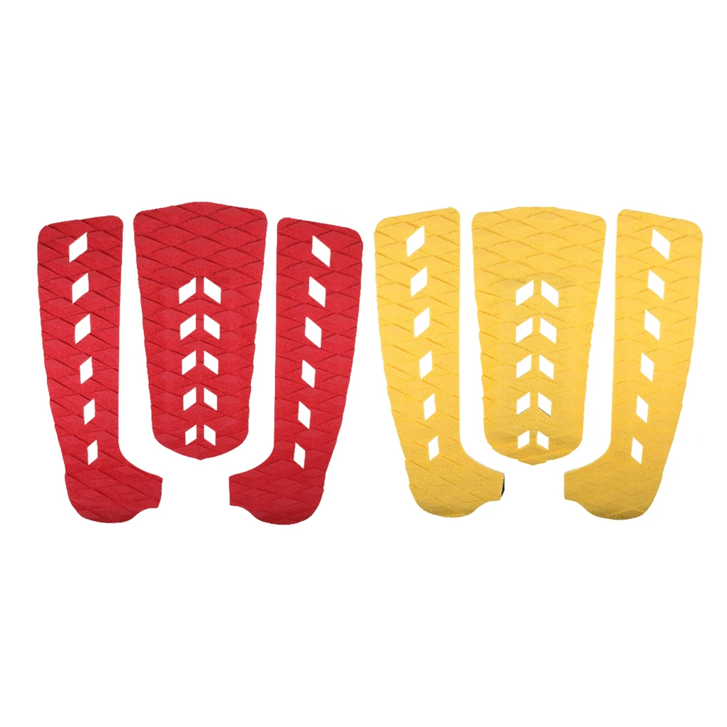 

3Pcs Deck Traction Pad Skid-proof Surfboard Foot Mat Paddle Grip Pads Sports Surfing Skim-board Accessories Fittings