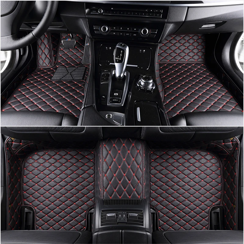 Car Floor Rubber Mats For Ford Mustang 2015 2016 2017 2018 Women Carpet Rugs Pads Full Set Interior Details Auto Accessories