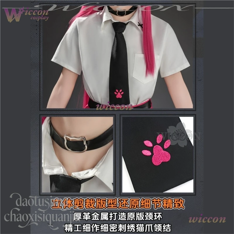 Фото Костюм для косплея Nanally Coluccis из игры Anime Game Neverness To Everness NTE, ярко-розовое и черное пальто, платье Y2K Jirai Kei для девочек, платье JK на Хэллоуин №4