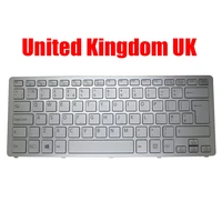 united kingdom uk laptop keyboard for sony for vaio svf14n series 9z nabbq 50u 149264111gb aefi2e000203a silver with backlit