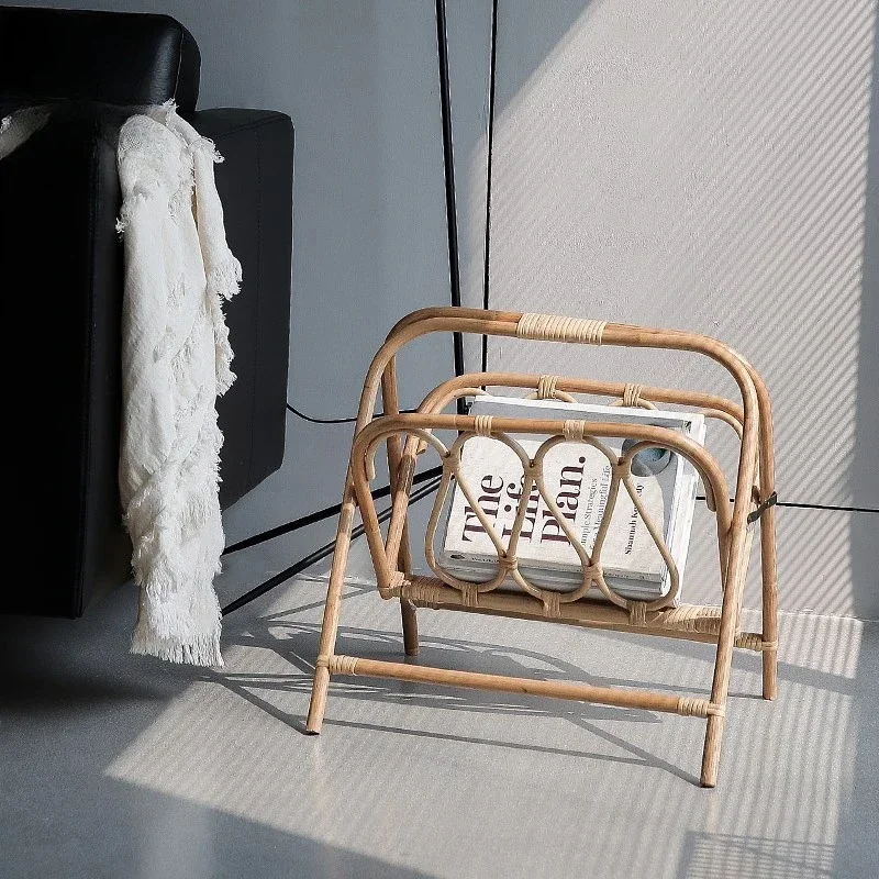 Средневековая полка для журналов складной дизайн из натурального