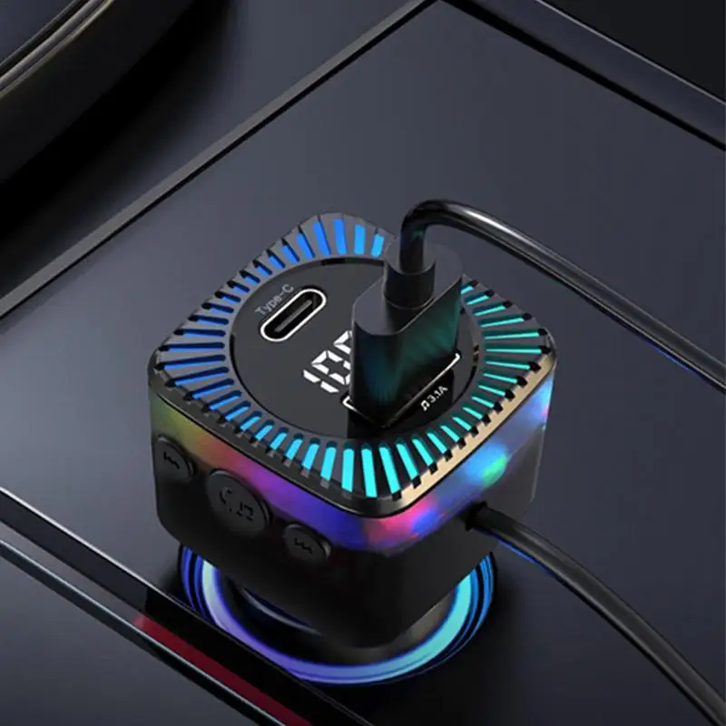 

Rear Seat Charger Back Seat 4 Port USB Quick Charge Auto Front Back Charger Adapter Universal Charger Accessories For Car SUV
