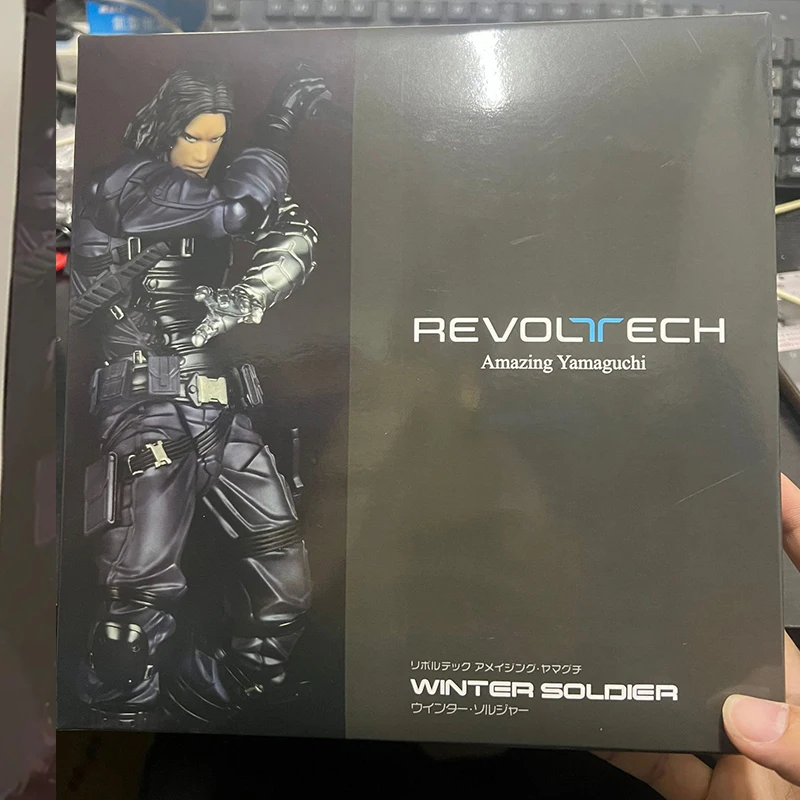 Фото Фигурка зимнего солдата Kaiyodo Revoltech AMAZING YAMAGUCHI Bucky Barnes Капитан Америка Фигурки Коллекционная модель игрушки №3